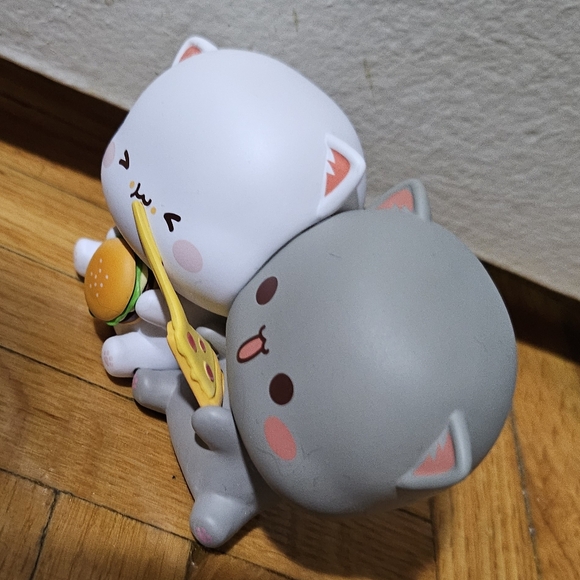Dodowo Mitao Cat couple pizza figure - Picture 3 of 8